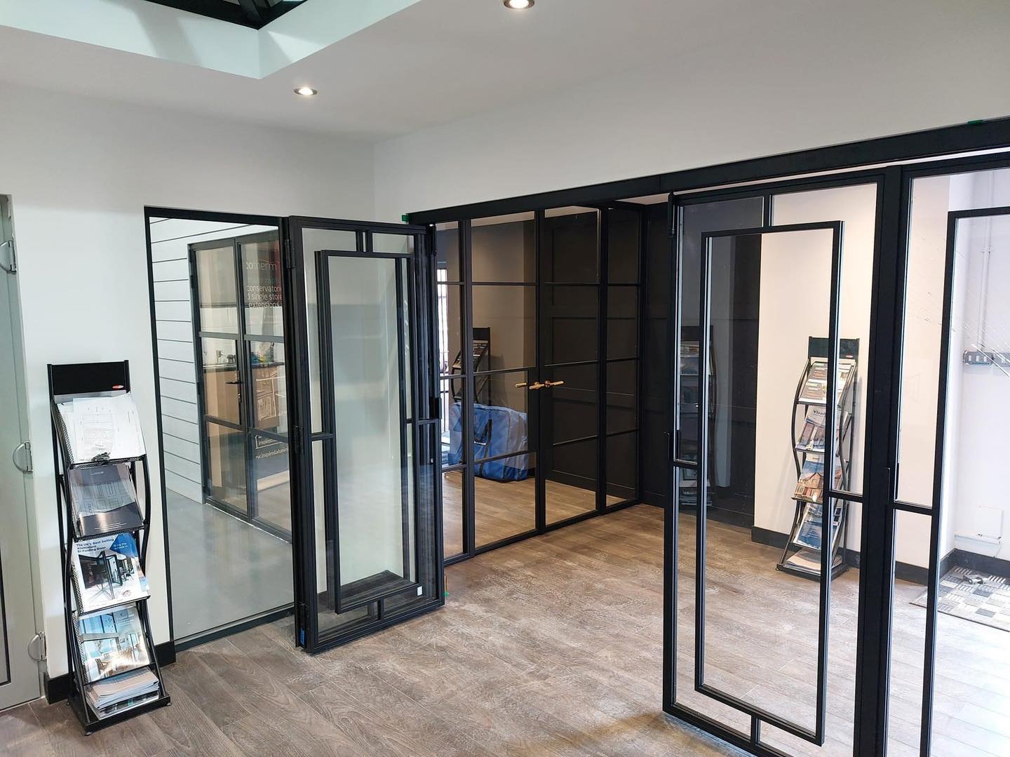 bifolding steel double doors