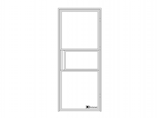 Drzwi loftowe jednoskrzydłowe B2