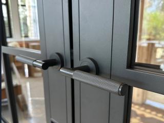 steel door handle portamet