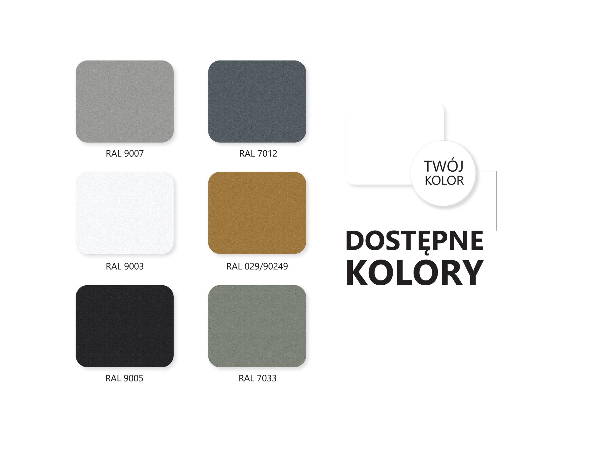 Koroly drzwi loftowych portamet Steel doors colours