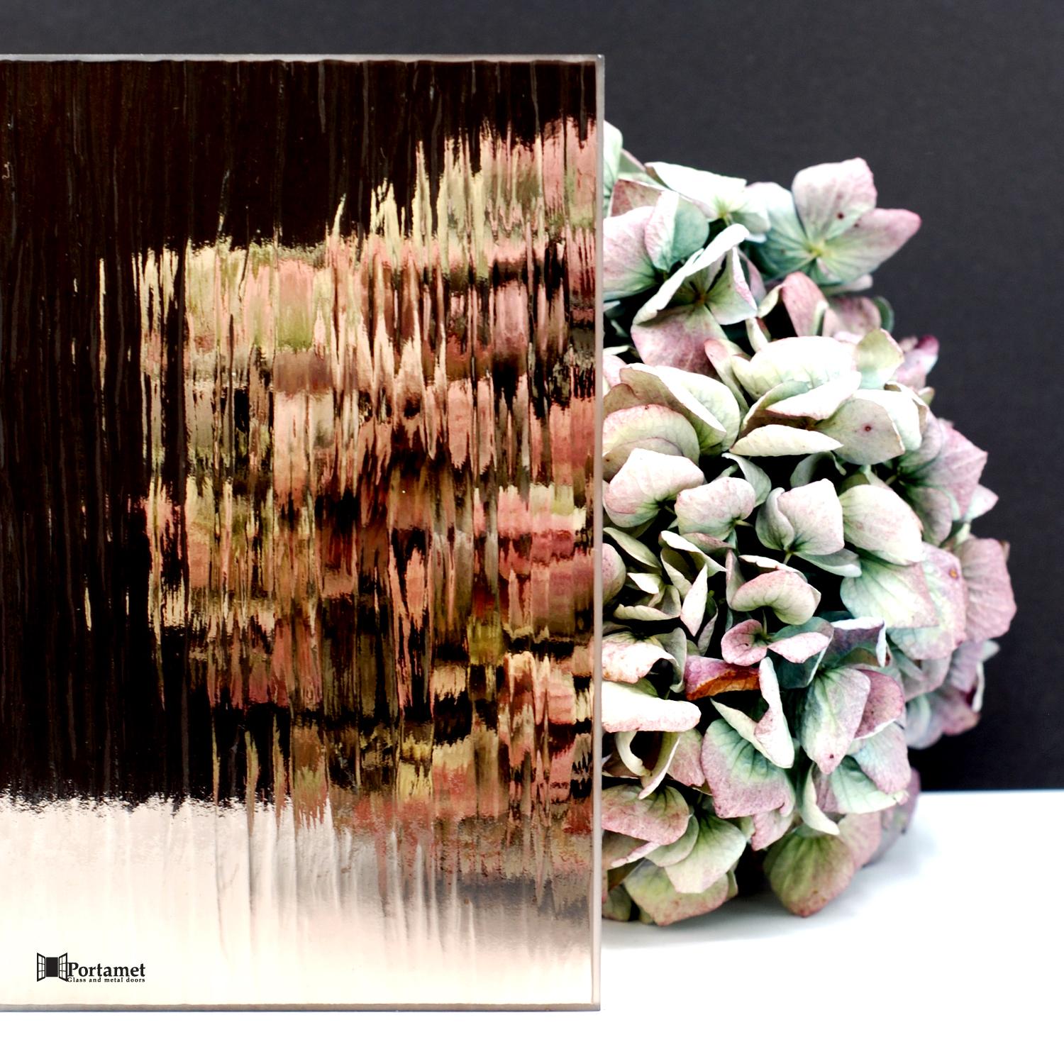 Szyba do drzwi loftowych deszcyk brąz od portamet